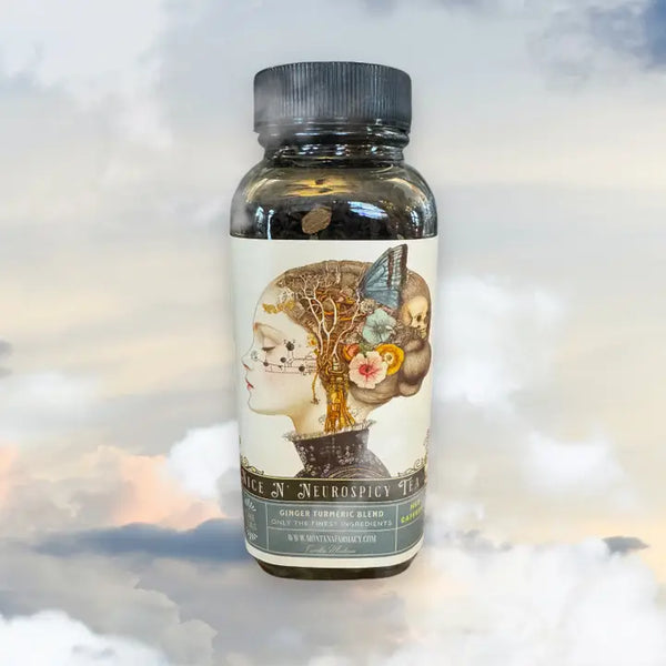 Neurodivergent Nice N' Neurospicy Tea Vintage Science Glass