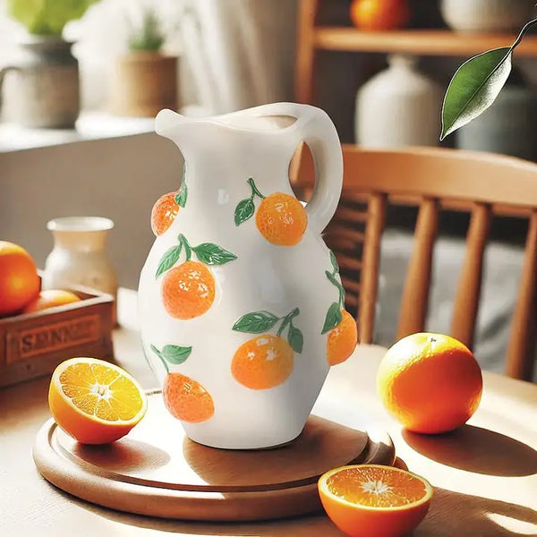 Large Jug with Oranges