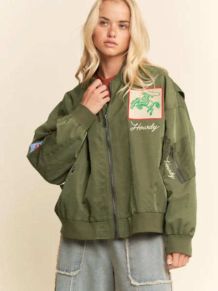 West Coast Rodeo Embroidered Bomber Jacket