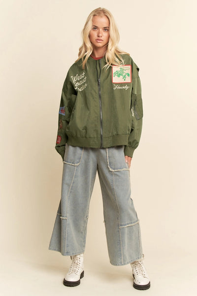 West Coast Rodeo Embroidered Bomber Jacket