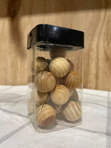 Pack of Decorative Wooden Balls - 1 inch each