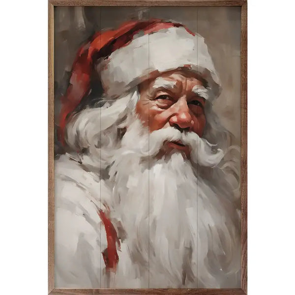 Santa Portrait in White