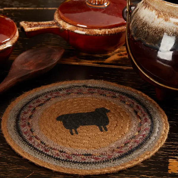 Heritage Farms Sheep Jute Trivet