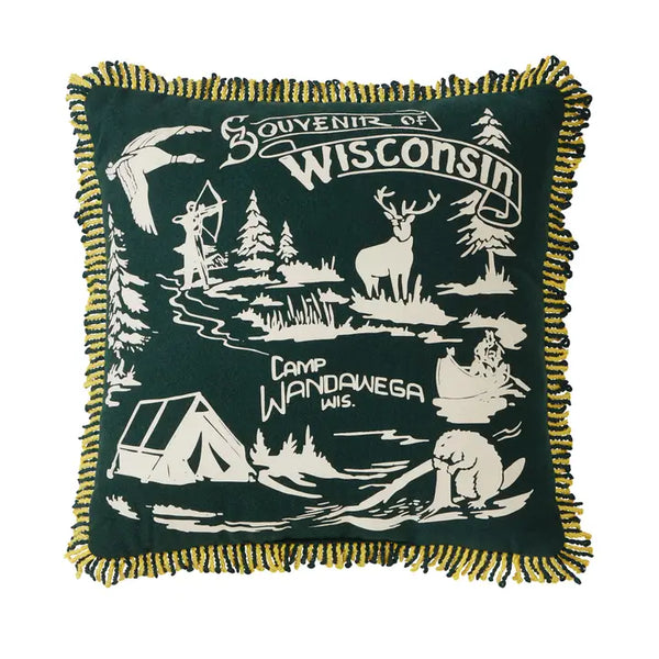 Camp Wandawega Souvenir Decorative Pillow - Camp W