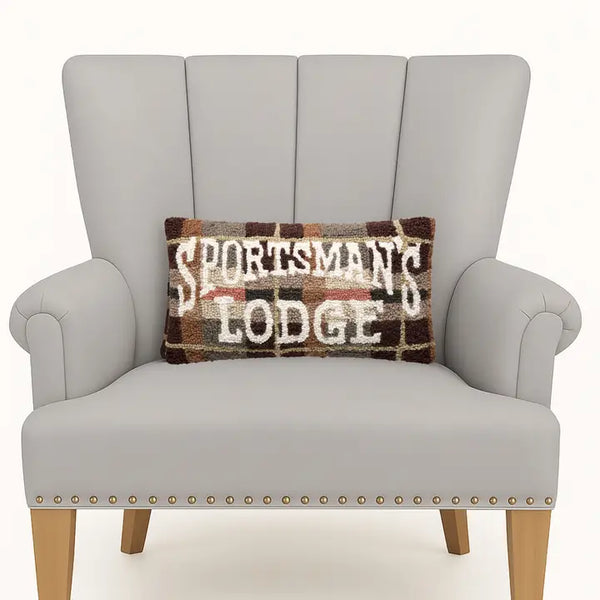 Sportsman's Lodge Hook Pillow