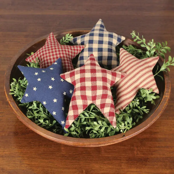 Freedom Fabric Stars Set of 5