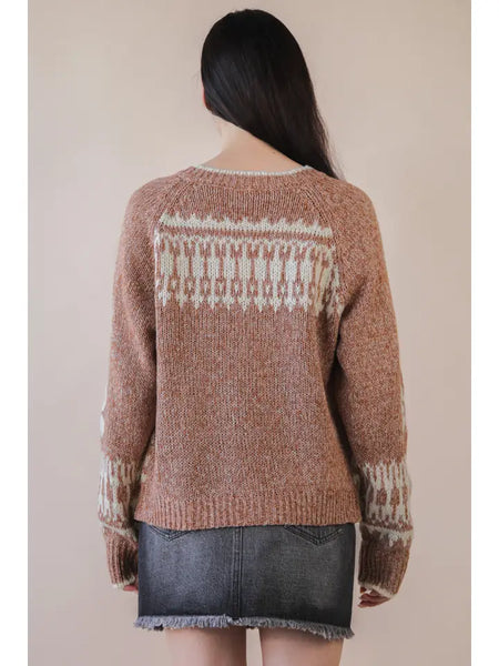 Oversized Graphic Swan Casual Knit Sweater Cardigan