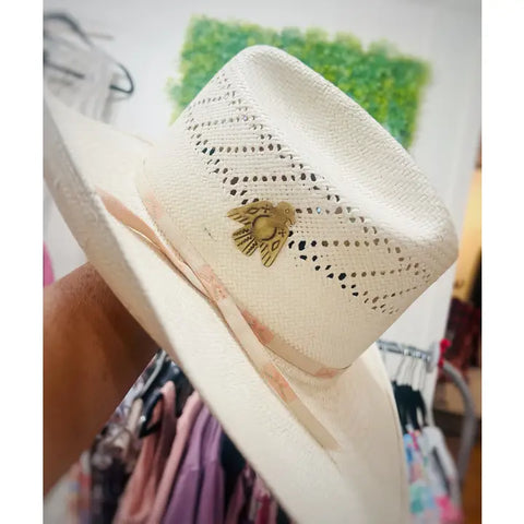 Brass Patina Thunderbird Hat Pin Western