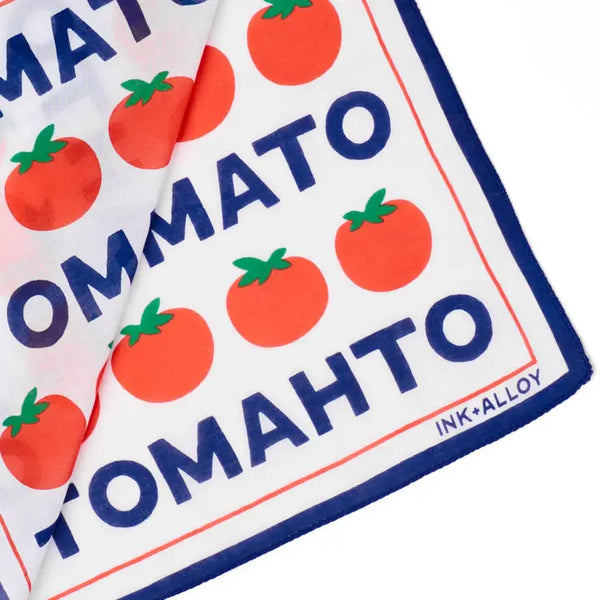 Ink Alloy Carson Tomato Tomahto Print Scarf 21x21