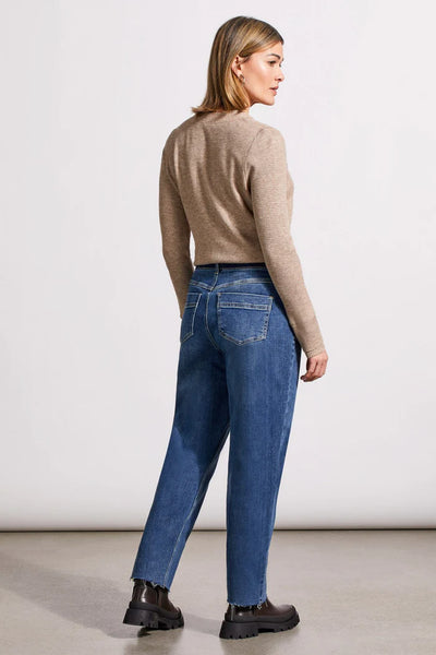 Tribal AUDREY GIRLFRIEND STRAIGHT ANKLE JEANS WITH CONTRAST WAISTBAND