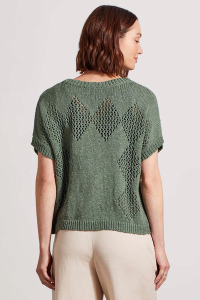 Tribal COTTON DOLMAN SWEATER WITH CROCHET DETAILS 3 Color Options