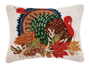 Turkey Hooked Pillow