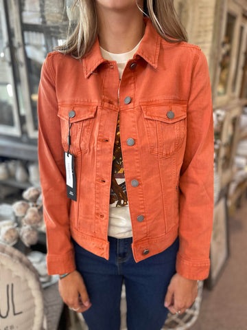 Classic Jean Jacket Orange Rust
