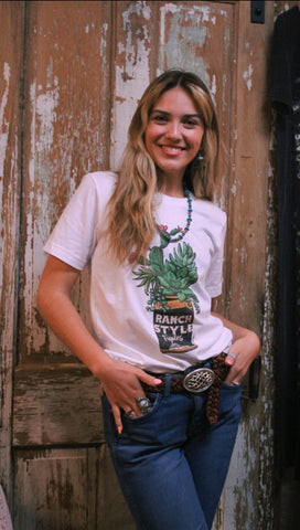 Ranch Style Cactus Graphic T-Shirt