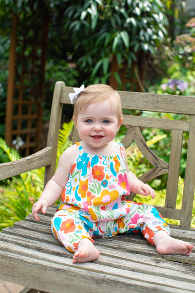 Floral Printed Baby Longall