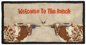Welcome to the Ranch - Hooked Wool Rug