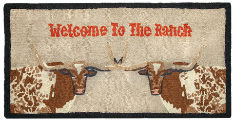 Welcome to the Ranch - Hooked Wool Rug