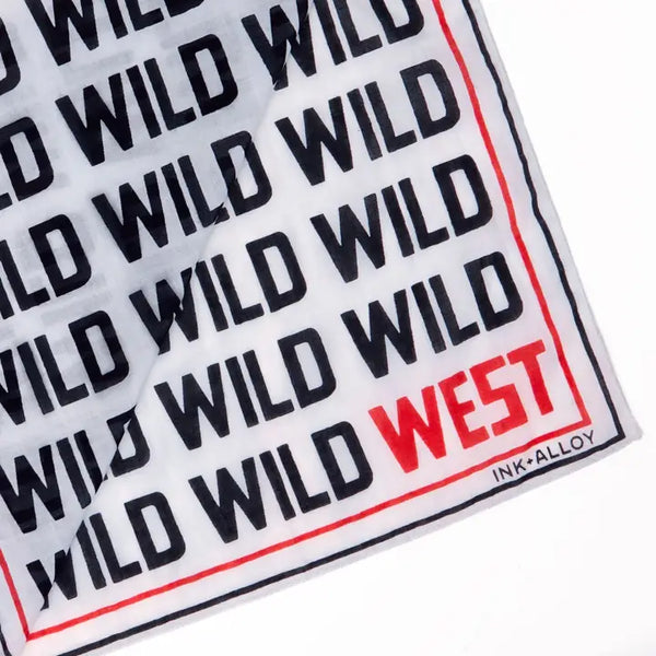 Carson Wild West Print Scarf 21x21 Ink Alloy