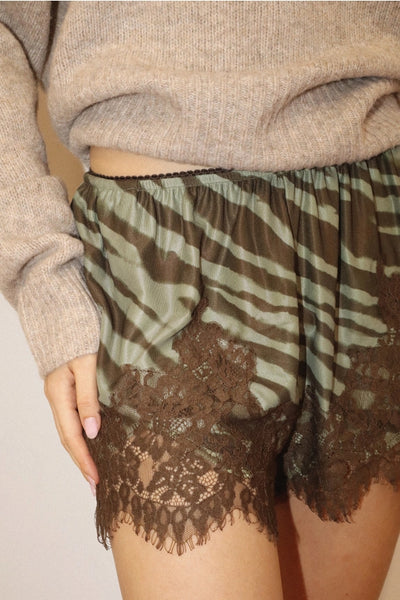 Zebra Lace Shorts