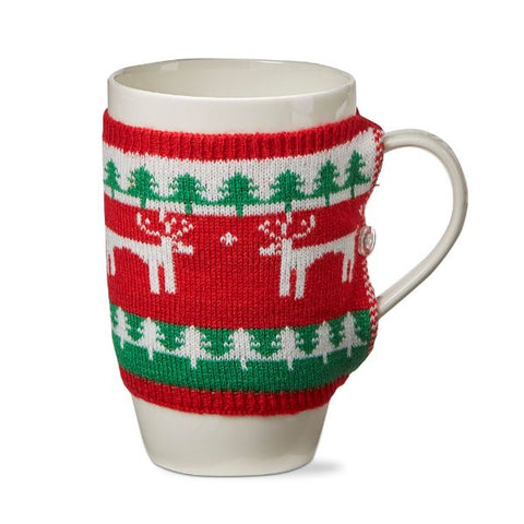 Deer Knit Sweater Mug