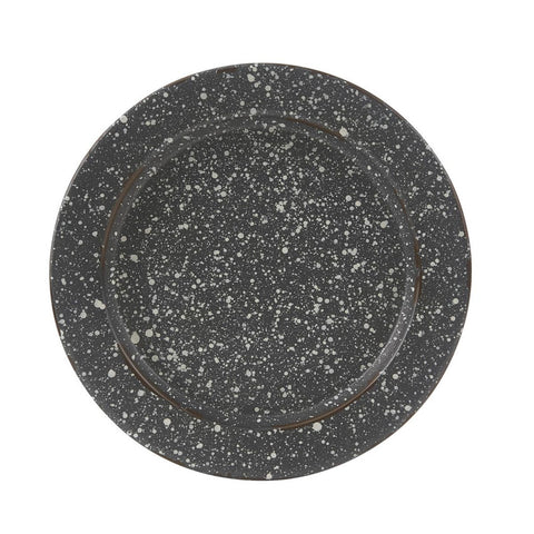 Granite Enamelware Salad Plate- Gray