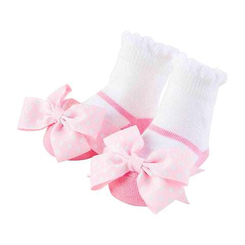 Baby Pink Bow Mary Jane Socks