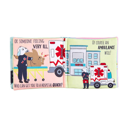 Ambulance Plush Book W/ Toy