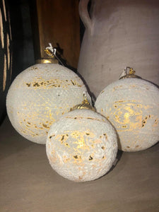 Gold Frosted Ornament - 5"