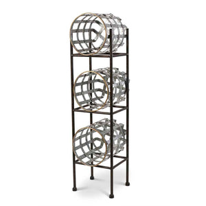 Vertical Iron Stand with removable baskets