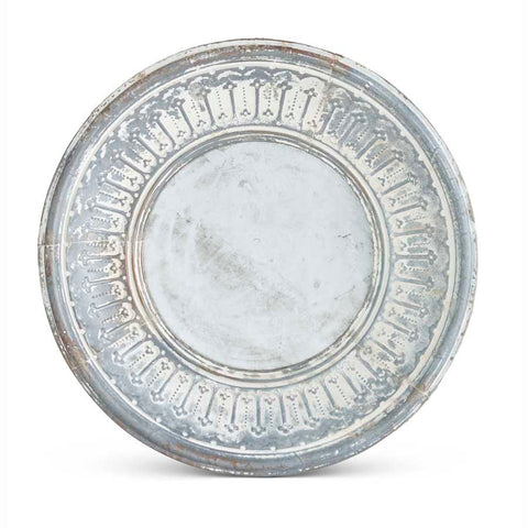 31.5" Round Mirror w/Pressed Tin Frame! PICK UP ONLY!