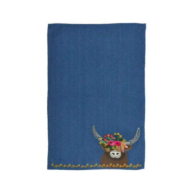 Highland Cow Tea Towel