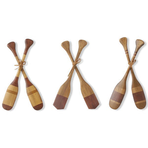 TIED 16 INCH WOODEN PADDLES (3 STYLES)