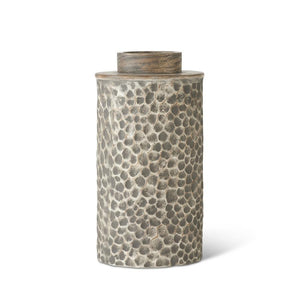GRAY HAMMERED ECOMIX VASE-Small