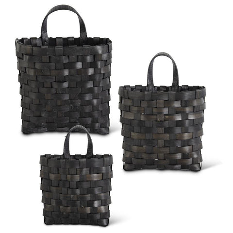 Black Hanging Chip Baskets - Medium