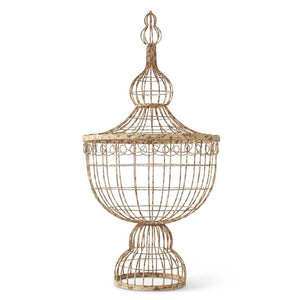 45.5 INCH RUSTIC WIRE URN- PICKUP ONLY