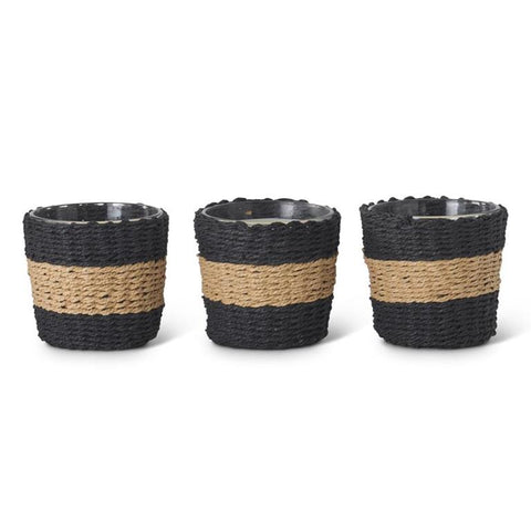 Soy Candles W/Black Wicker Sleeve - 3 scents