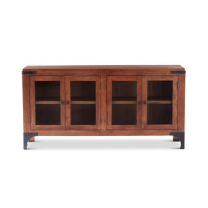Wood Glass Door Sideboard- Pick Up Only