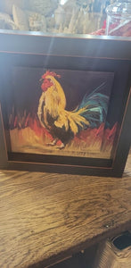 Rooster Shadowbox Wall Art