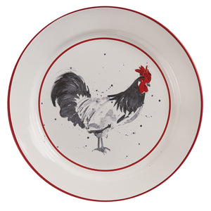 Chicken Coop Salad Plate- Rooster