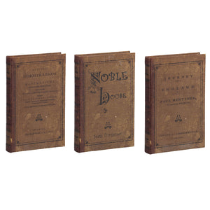 Decorative Book Boxes Set Of 3
