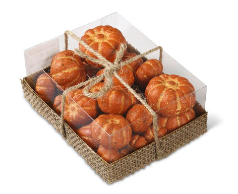 Box of 24 Assorted Mini Orange Pumpkins