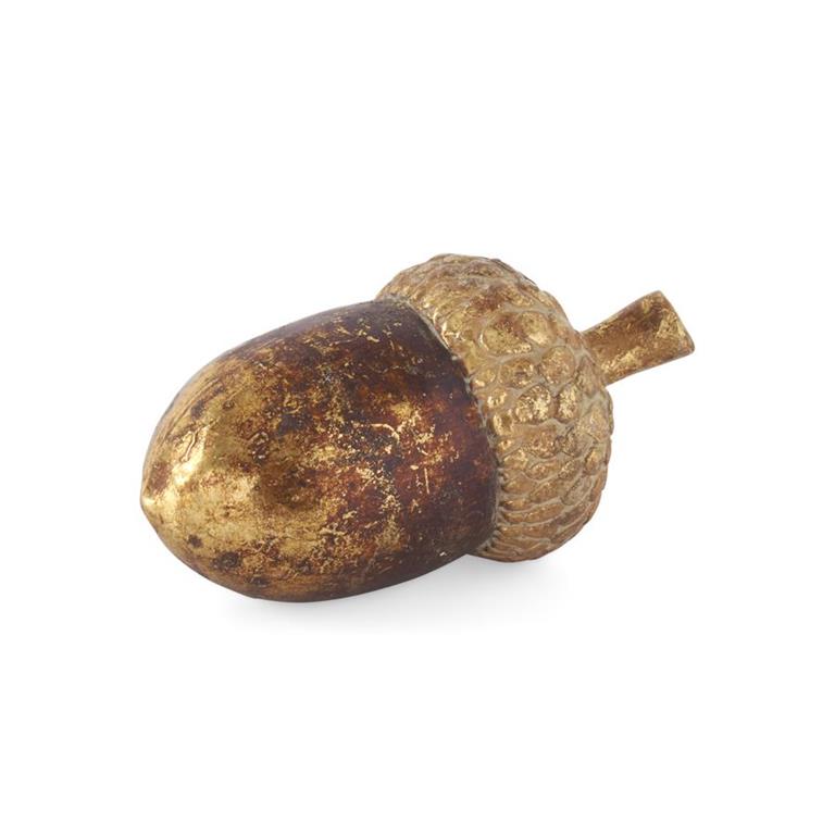 6.25" Gold & Bronze Textured Resin Acorn