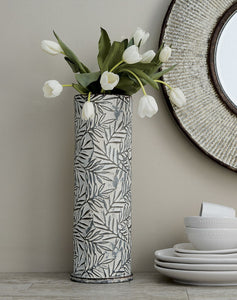 Stamped Metal Vase