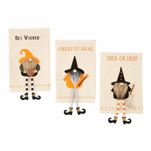 Dangle Gnome Witch Towels 3 options