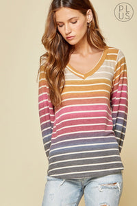 Andree by Unit Stripe Pullover Shirt