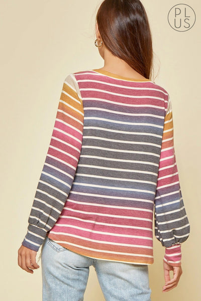 Andree by Unit Stripe Pullover Shirt