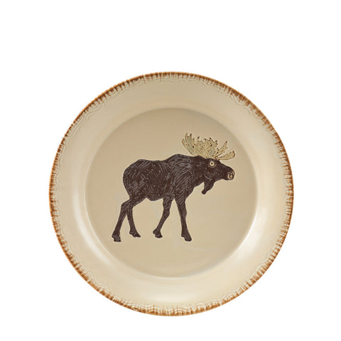 Rustic Retreat Salad Plate- Moose