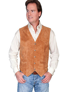 Scully Classic Western Calfskin All Leather Vest!!- DROP SHIP