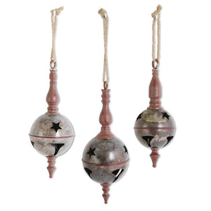 Marbled Dark Metal Jingle Bell w/Spindle - 21 inches
