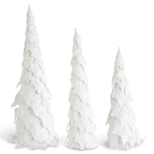 White Holly Leaf Cone Trees  - 36 Inch